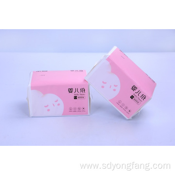 Baby Tissue Facial Sanitary Paper with Pink Package